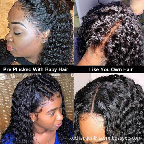 13x6 Hd Transparent Lace Front Human Hair Wigs For Black Women 360 Lace Frontal Wigs Glueless 100% Virgin Full Lace Wig Vendors